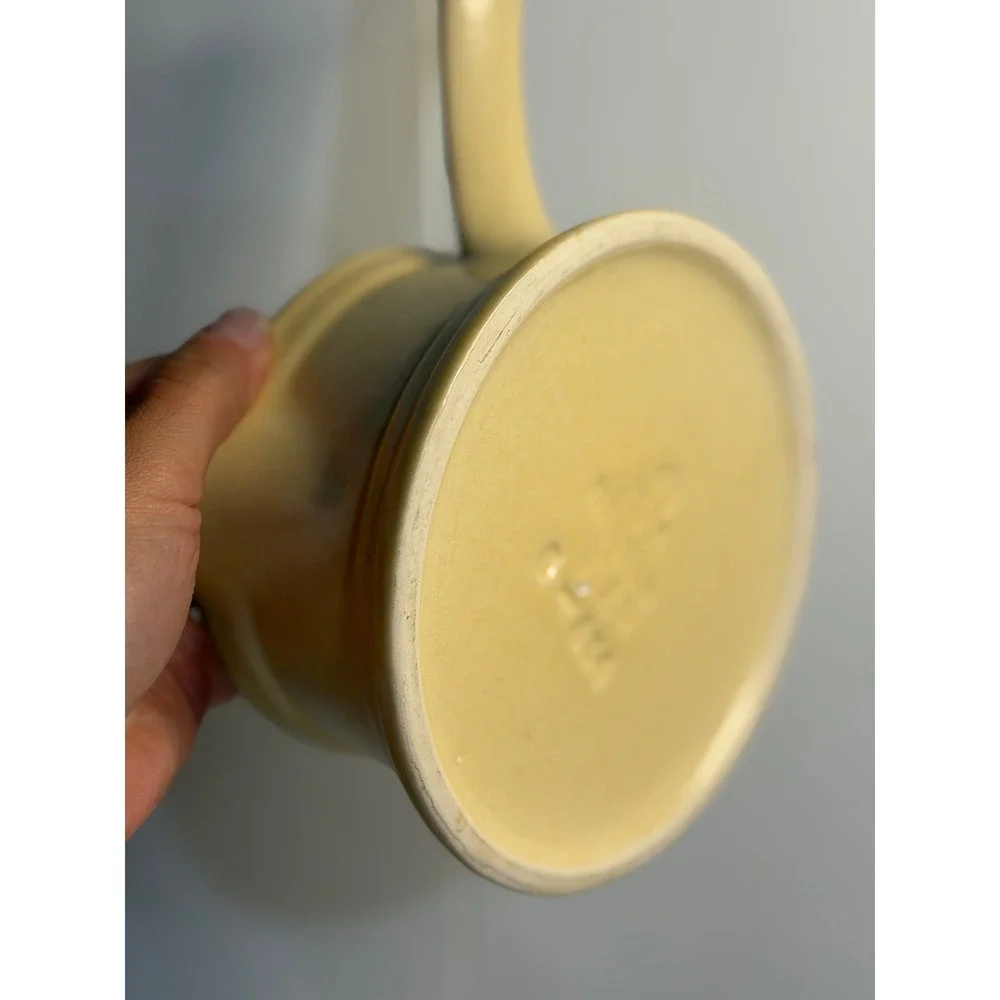 VTG‎ Pfaltzgraff Village Gravy Boat Tan Stoneware Sauce Server Farmhouse Kitchen